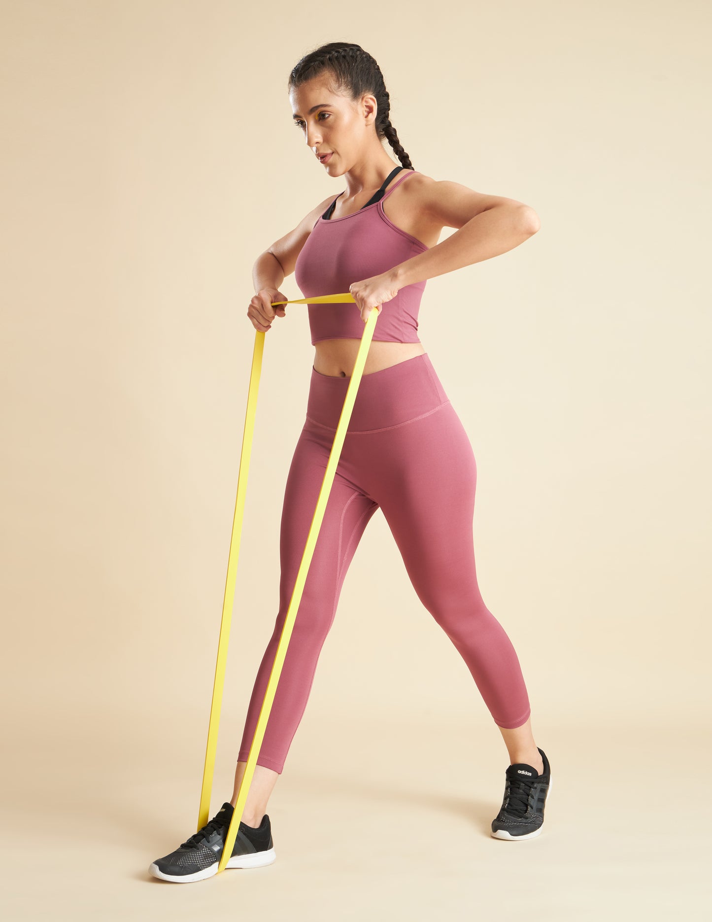 Women Tulipwood Solid Workout Cami Tank