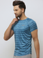 Men's Training T-shirt - Printed Blue